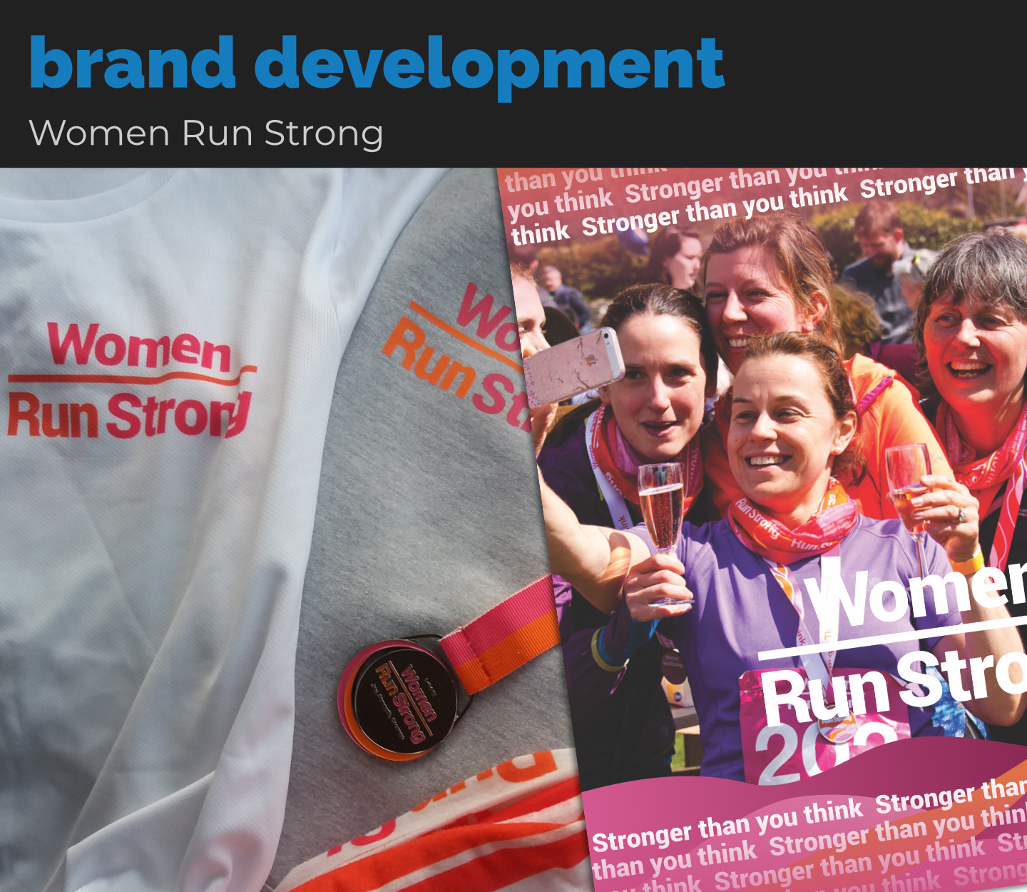 brand development work for Avril Mahon's Women Run Strong